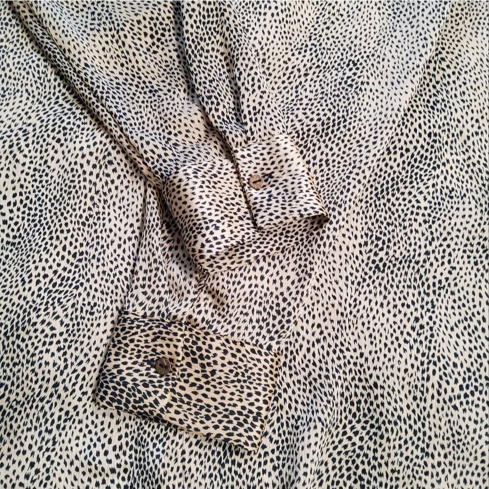 Zara Animal Print Longline Blouse Tunic Dress Size XL - Picture 12 of 16